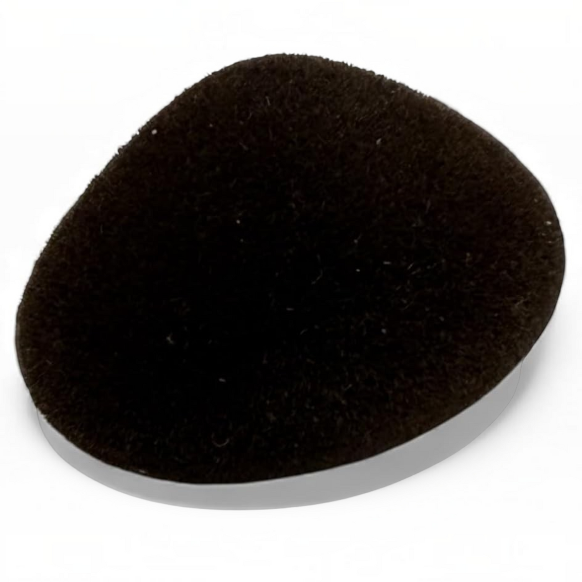 KnitForLess 30mm brown flocked animal nose for teddy bear and soft toy making with a realistic velvety texture