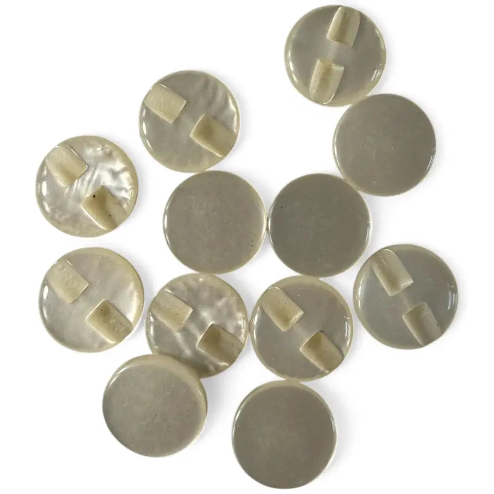 Collection of gray buttons.