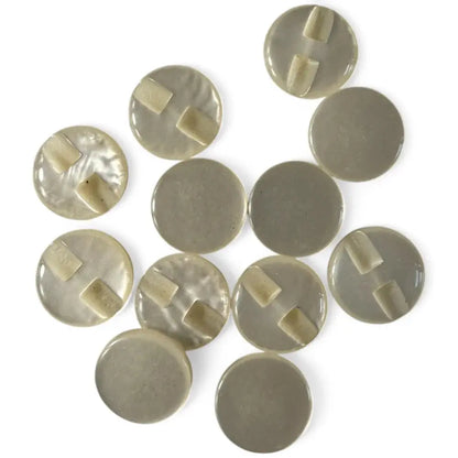 Collection of gray buttons.