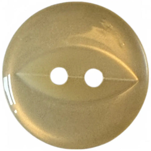 KnitForLess Fisheye Buttons 16mm Cream Colour 100-Piece Set UK Made