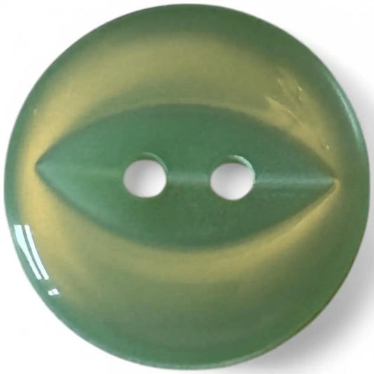 KnitForLess Fisheye Buttons 16mm Mint 2 Hole 100-Pack UK Made