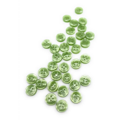 Green four-hole buttons.
