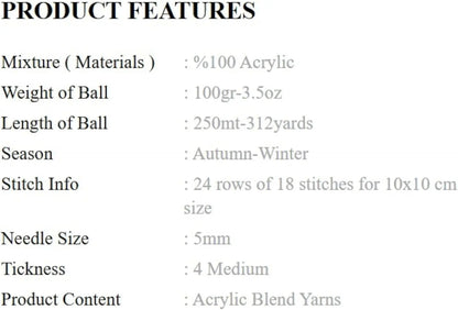 KnitForLess Himalaya Super Soft DK acrylic yarn product specifications list for baby pink knitting and crochet wool