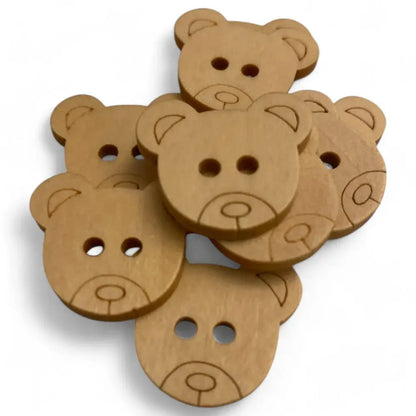 Pile of teddy bear buttons.