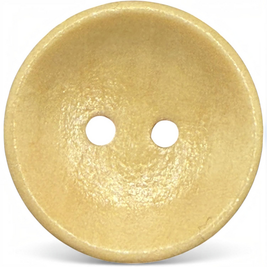 KnitForLess 23mm light brown wooden button with two holes for knitting and craft projects
