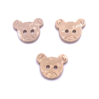 Three bear-shaped buttons.