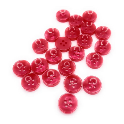 KnitForLess Red 11mm Buttons 4 Hole Baby Cardigans Shirt Knitting Sewing Plastic