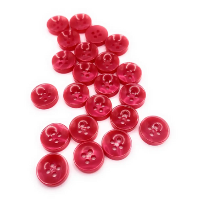 KnitForLess Red 11mm Buttons 4 Hole Baby Cardigans Shirt Knitting Sewing Plastic