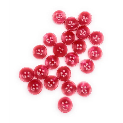 KnitForLess Red 11mm Buttons 4 Hole Baby Cardigans Shirt Knitting Sewing Plastic