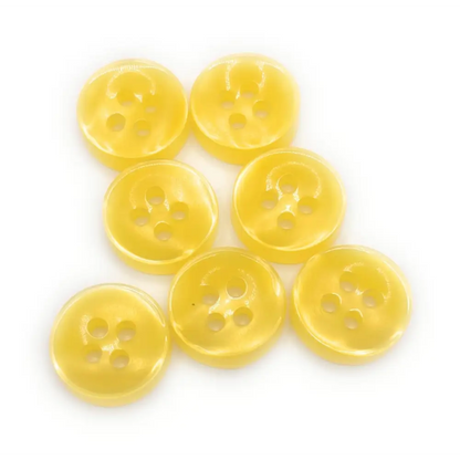 KnitForLess Yellow 11mm Buttons 4 Hole Baby Cardigans Shirt Knitting Sewing Plastic