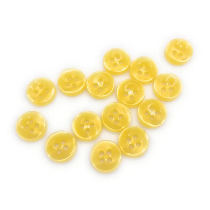 KnitForLess Yellow 11mm Buttons 4 Hole Baby Cardigans Shirt Knitting Sewing Plastic