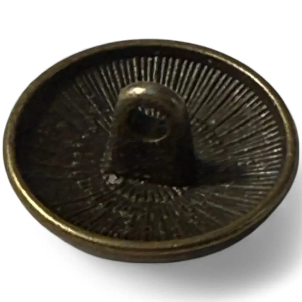 Bronze-colored shank button.