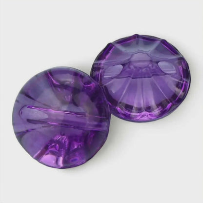 12mm Acrylic Crystal Transparent Shank Buttons, 9 Colours, for Cardigans Knitting, Pack of 10