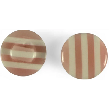 Two striped pink and white buttons.